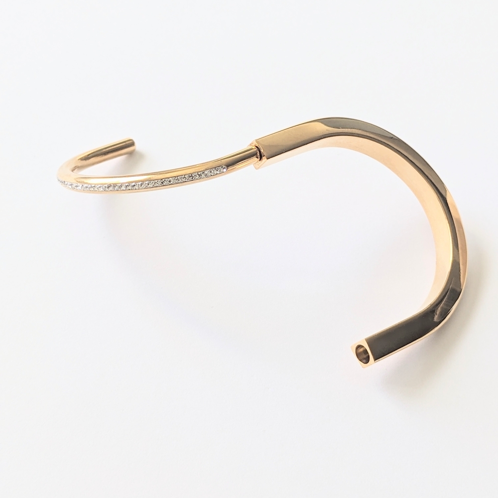 Gold and Pave Bracelet